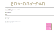 Tablet Screenshot of eat-and-fun.info